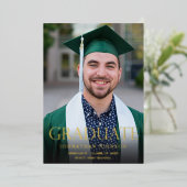 Mod Photo Graduate Foil Graduate Faire-part (Debout devant)