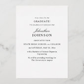 Mod Photo Graduate Foil Graduate Faire-part (Verso)