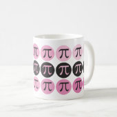 Mod Pi - Pi rose Mug cadeau Pi (Devant droit)