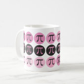 Mod Pi - Pi rose Mug cadeau Pi (Devant gauche)