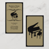 mod piano visitekaartje (Voorkant / Achterkant)