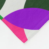 Mod Pink Plus Pattern Fleece Deken met Monogram (Hoek)
