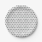 Mod Polka Dot Pattern Papieren Bordje (Voorkant)