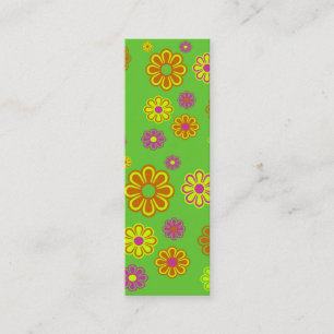 Mod pop Flowers Skinny visitekaartje
