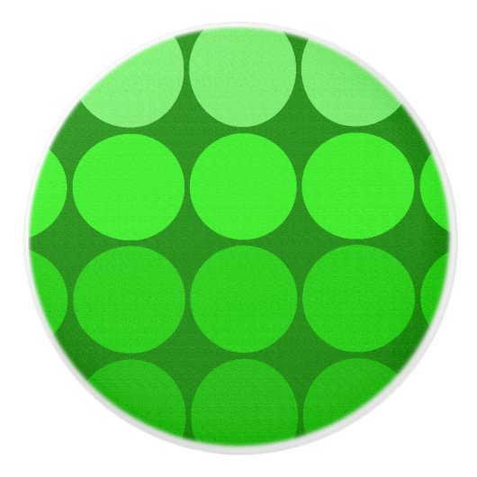 Mod Pop MCM cercles en céramique bouton vert (Devant)
