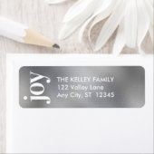 Mod print Faux Silver Foil Adres Label (Insitu)