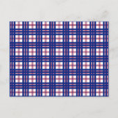 Mod Pset Pattern Red White Blue Briefkaart (Voorkant)
