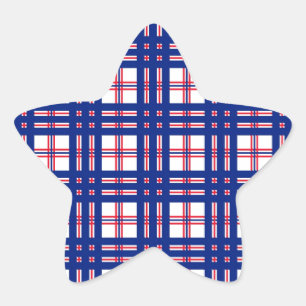 Mod Pset Pattern Red White Blue Ster Sticker