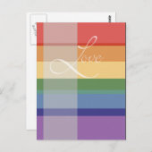 Mod Rainbow Love Briefkaart (Voorkant / Achterkant)