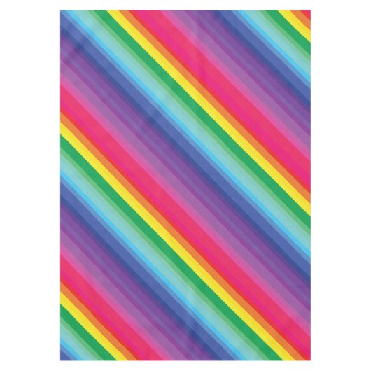 Mod regenboogkleurige 1e verjaardag tafelkleed (Voorkant)