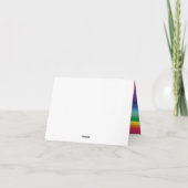 Mod regenboogkleurige Kinderen 1e verjaardag Kaart (Achterkant)