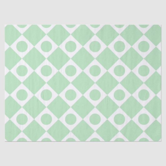 Mod Retro 60's Mint Tissuepapier (Voorkant)