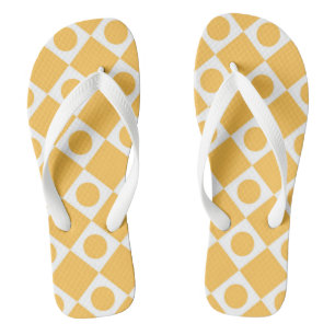 Mod Retro 60's mosterd Teenslippers