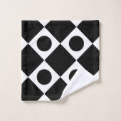 Mod Retro 60's Noir (Gant de toilette)