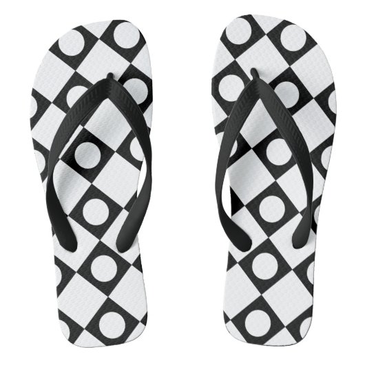 Mod Retro 60's White Teenslippers (Voetbed)