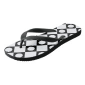 Mod Retro 60's White Teenslippers (Schuin)