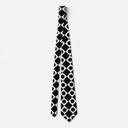 Mod Retro 60's zwart Stropdas (Achterkant)