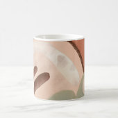 Mod Retro Abstracte Rusty Earthy Mid Century Moder Koffiemok (Center)