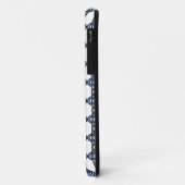 Mod Retro Blue Abstract Scarab Patroon Case-Mate iPhone Case (Achterkant/links)
