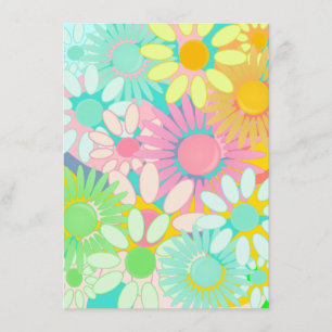 Mod Retro Hip 1960s Blank Party linvitations Kaart