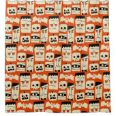 Mod Retro Monsters Douchegordijn (Voorkant)