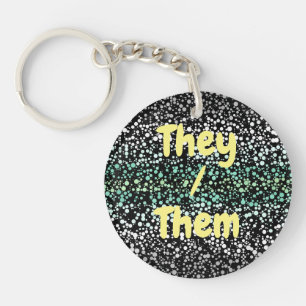 Mod Retro Quirky Groovy Boho Paragender Pride Sleutelhanger
