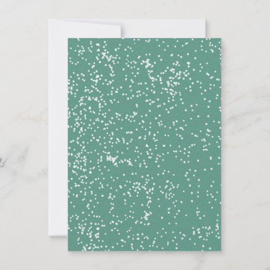 Mod Retro Santa's Sleigh Ride Christmas Party Kaart (Achterkant)