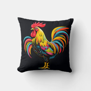 Mod Rooster Pillow Kussen