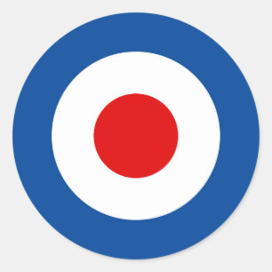 Mod Roundel 3"-stickers Ronde Sticker