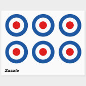 Mod Roundel 3"-stickers Ronde Sticker (Vel)