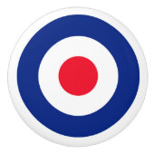 Mod Roundel Target Keramische Knop (Voorkant)