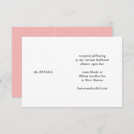 MOD ROZE TULP BRUILOFT INFORMATIEKAARTJE