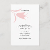 MOD ROZE TULP BRUILOFT INFORMATIEKAARTJE (Voorkant)