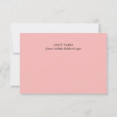 MOD ROZE TULP BRUILOFT RSVP KAARTJE (Achterkant)