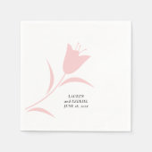 MOD ROZE TULP BRUILOFT SERVET (Voorkant)