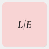 MOD ROZE TULP TROUWenveloppe afdichting Vierkante Sticker (Voorkant)