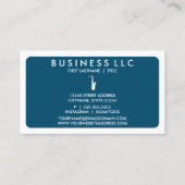 mod saxofone (kleur aanpasbaar) visitekaartje (Achterkant)