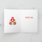 Mod Scandi Holiday Bird Kaart (Binnen)