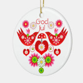 Mod Scandi Holiday Bird Ornament (Links)