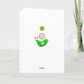 Mod Scandi Kerst Vogel Kaart (Achterkant)