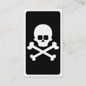 mod schedel en kruisbeenderen visitekaartje (Achterkant)