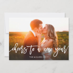 Mod Script juicht een nieuwjaarsfotokaart toe Feestdagenkaart