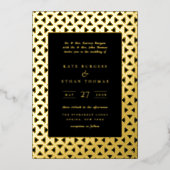 Mod Shapes Lijst Wedding Folie Uitnodiging (Voorkant)