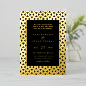 Mod Shapes Lijst Wedding Folie Uitnodiging (Staand Voorkant)