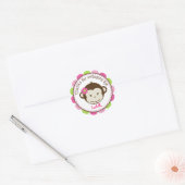 Mod Singe fille Favoriser les autocollants Étiquet (Enveloppe)