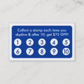 mod skydiver - troutekaart klantenkaartje (Achterkant)