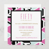 Mod Squad Milestone Birthday Invitation Kaart (Voorkant / Achterkant)