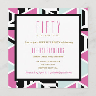 Mod Squad Milestone Birthday Invitation Kaart