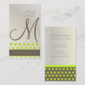 Mod Stars, cartes de visite monogrammes (Devant / Derrière)