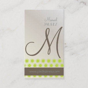 Mod Stars, monogram visitekaartjes